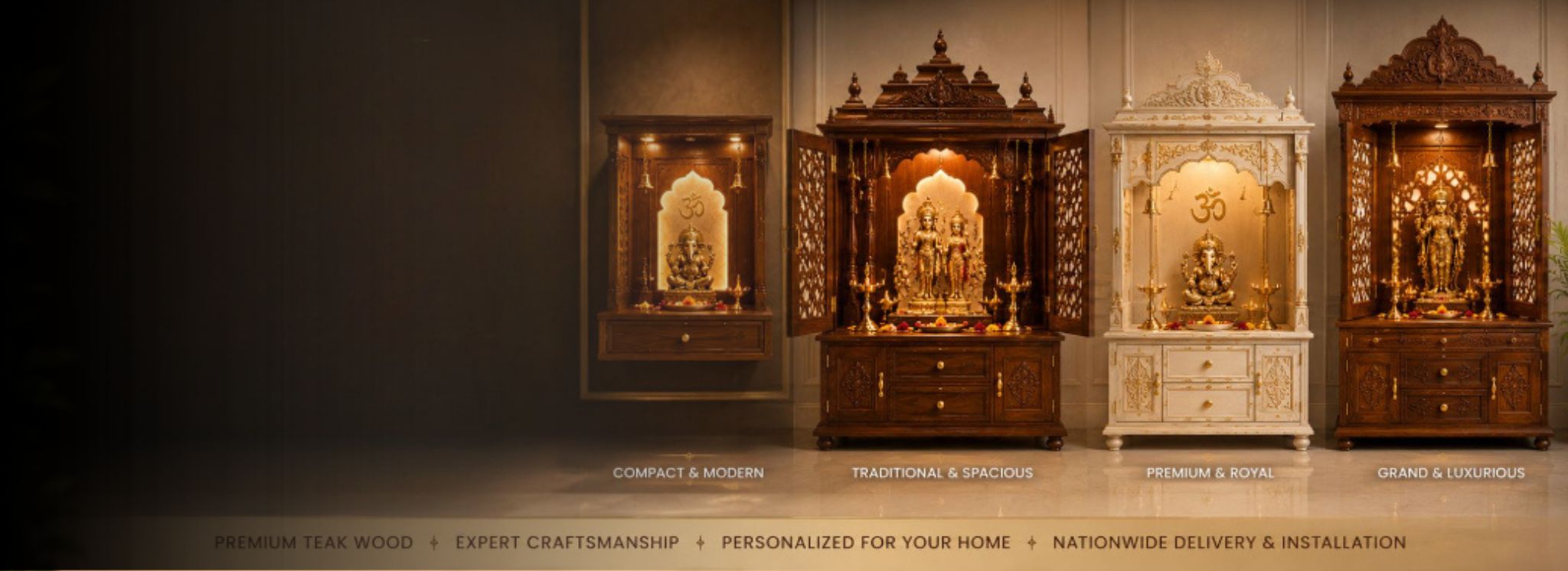 Custom Mandirs Made for Your Space